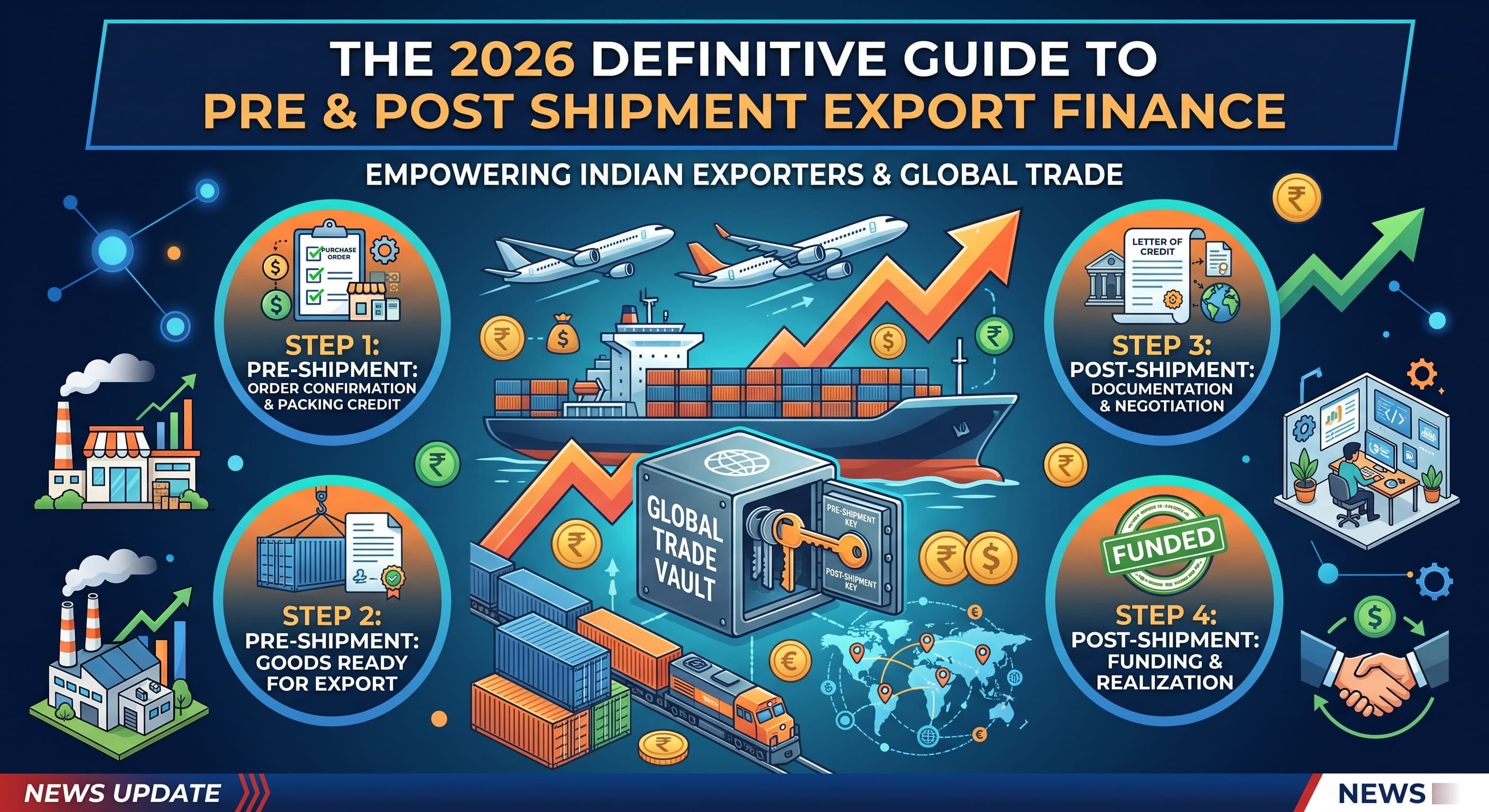 The 2026 Definitive Guide to Pre & Post-Shipment Finance