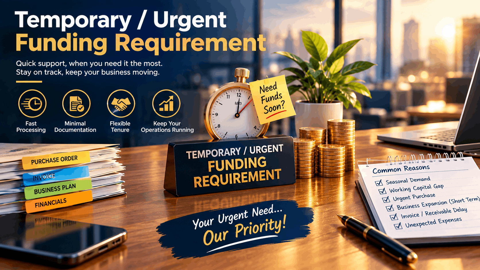 Temporary / Urgent Funding Requirement